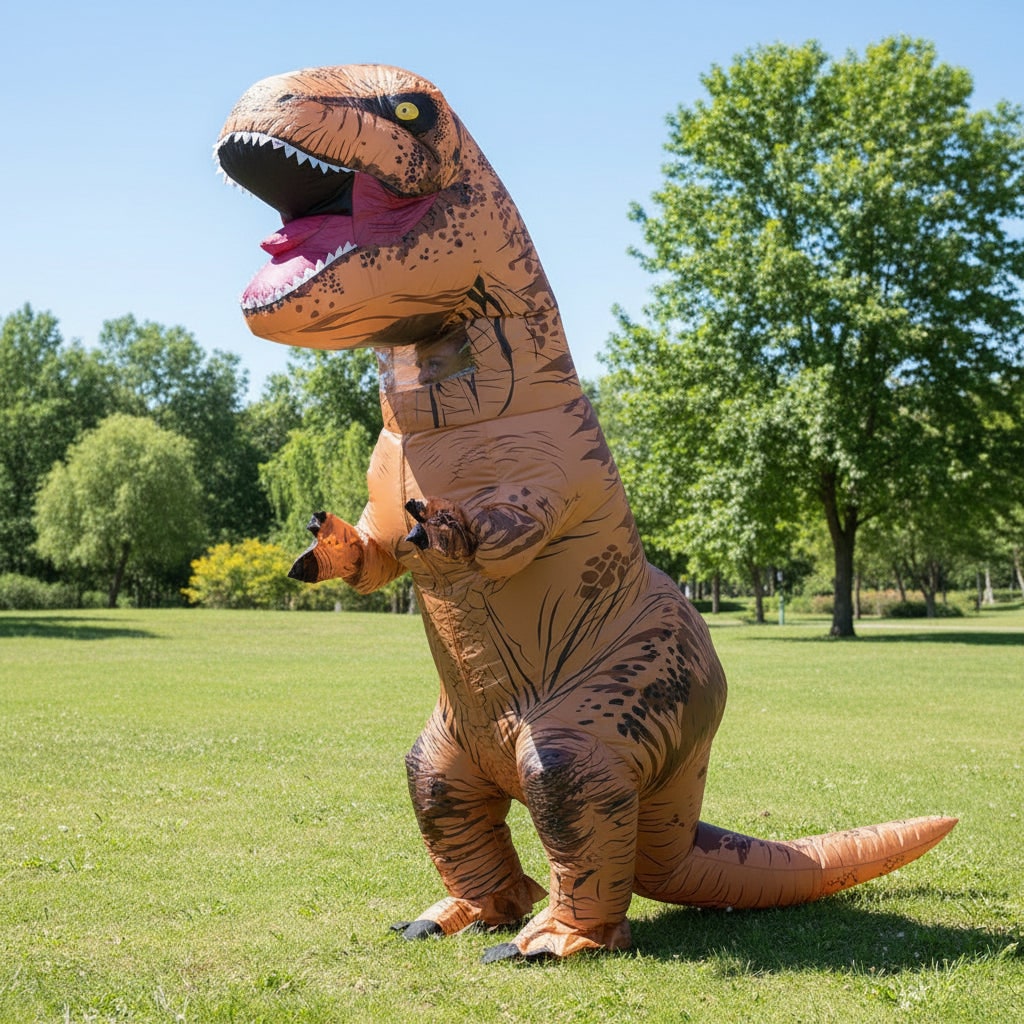 Halloween Inflatable Dinosaur Costume Outfit Suit with Battery Operated Fan