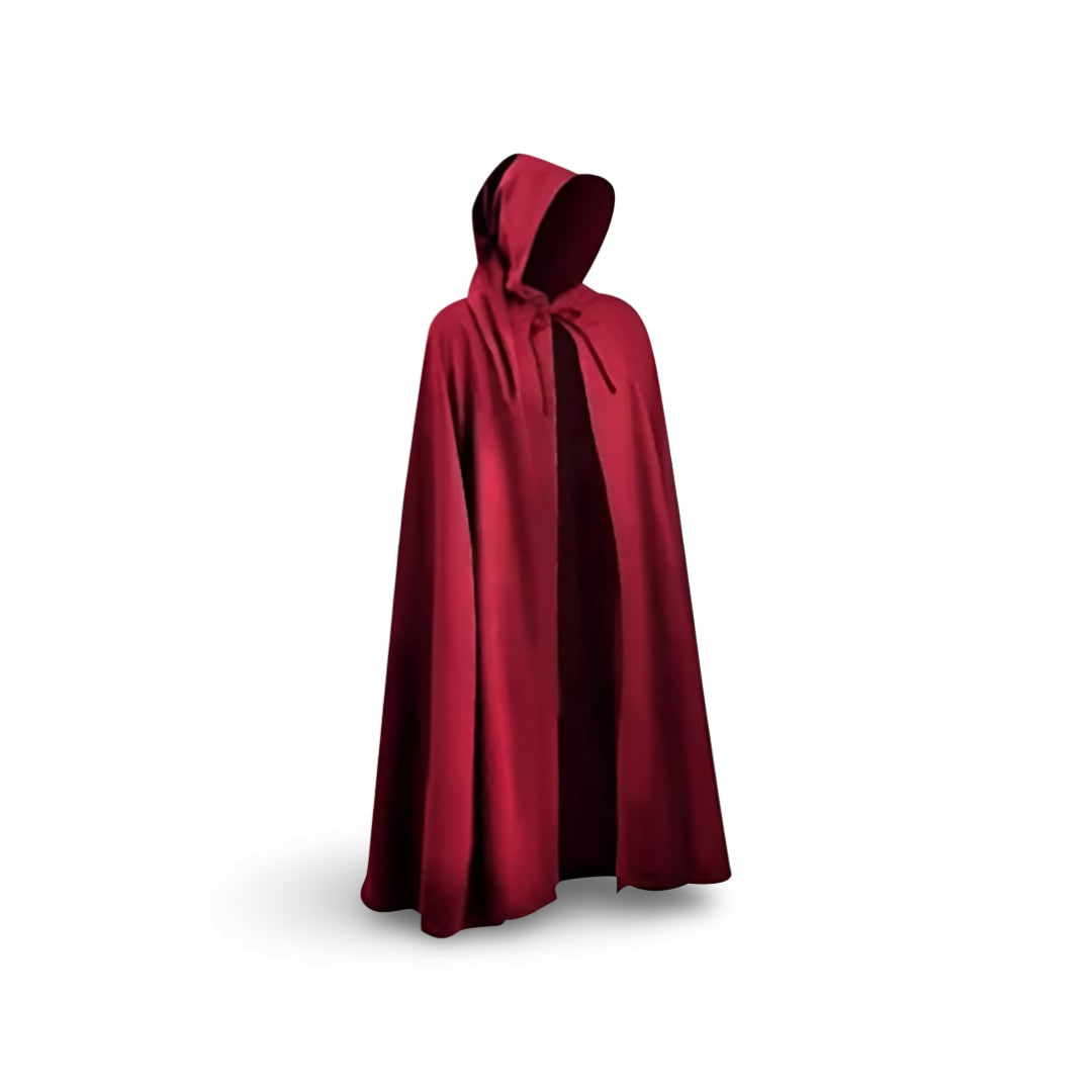 Halloween Medieval Knight Costume Tunic with Hooded and Templar Cross for Cosplay Party
