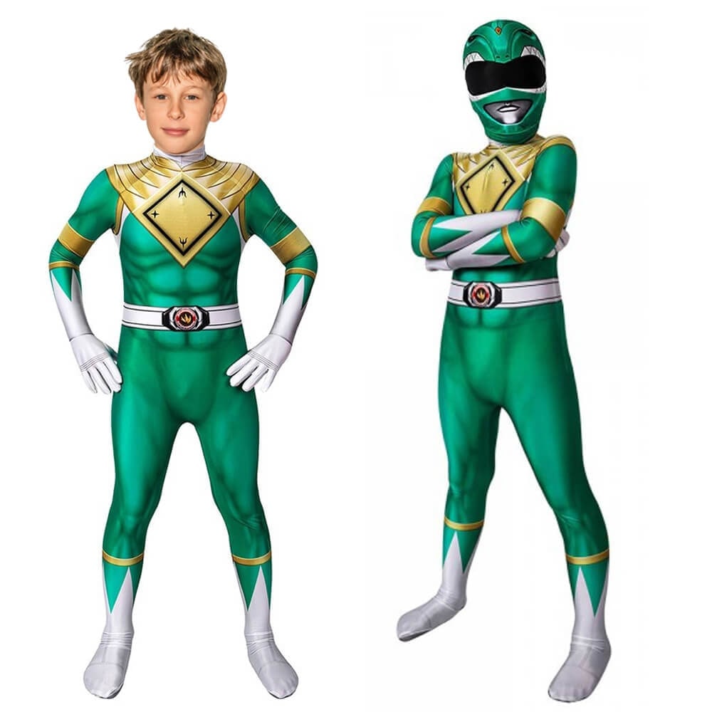Halloween Superhero Park Ranger Costume Jumpsuit with Mask