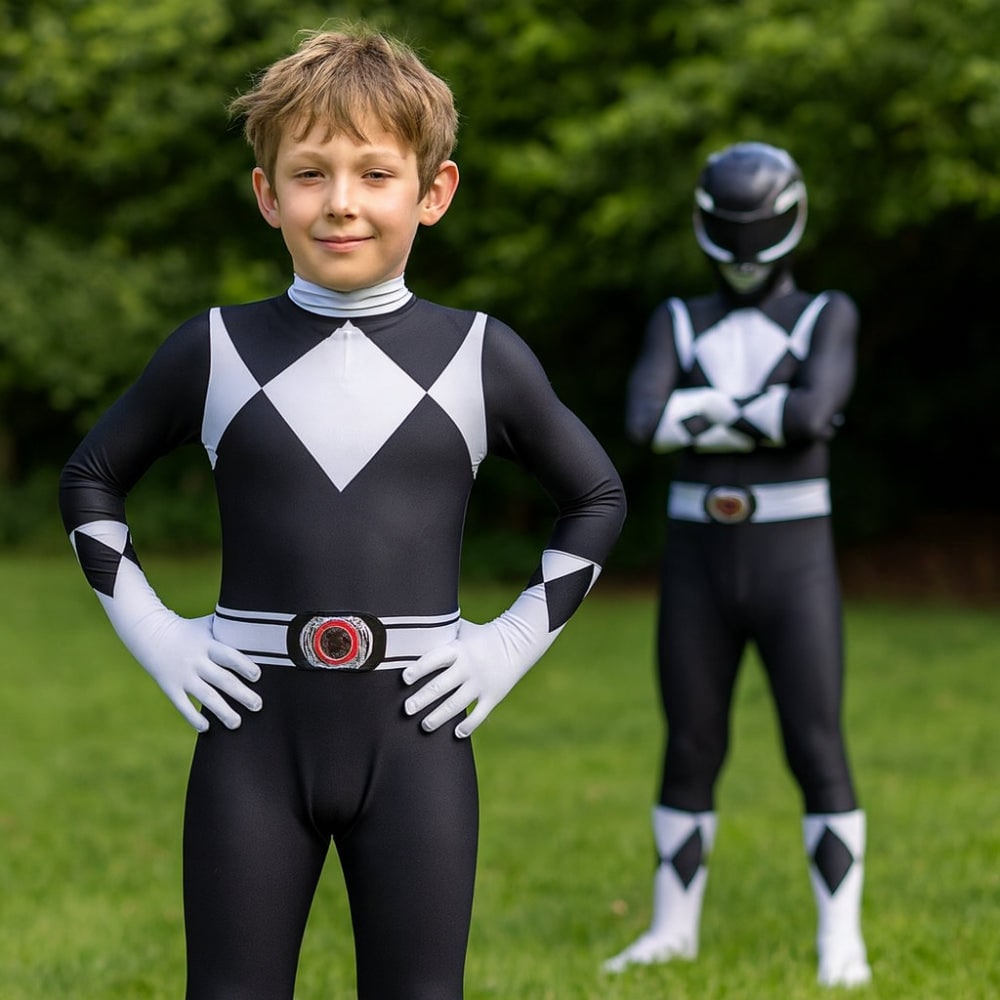 Halloween Superhero Park Ranger Costume Jumpsuit with Mask