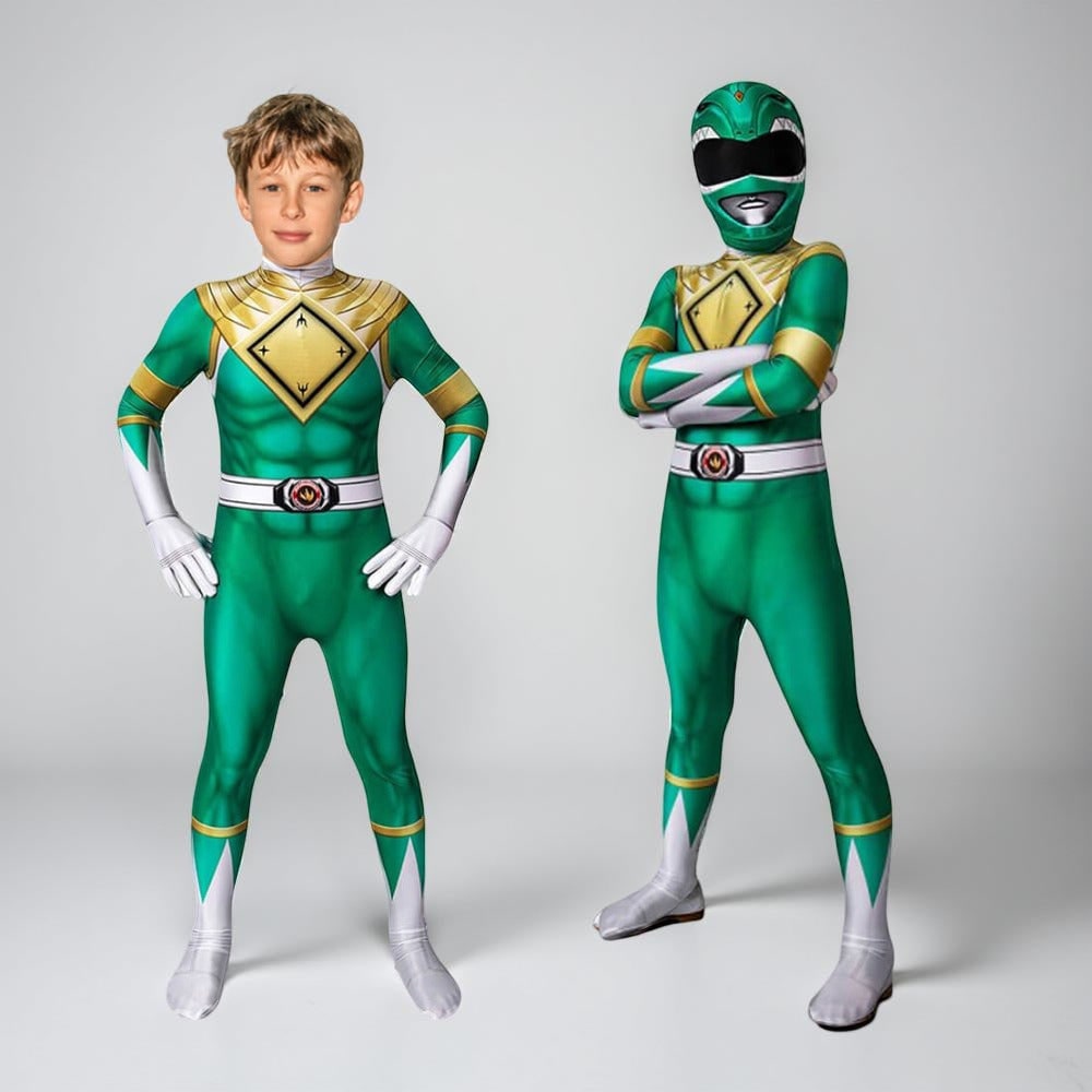 Halloween Superhero Park Ranger Costume Jumpsuit with Mask