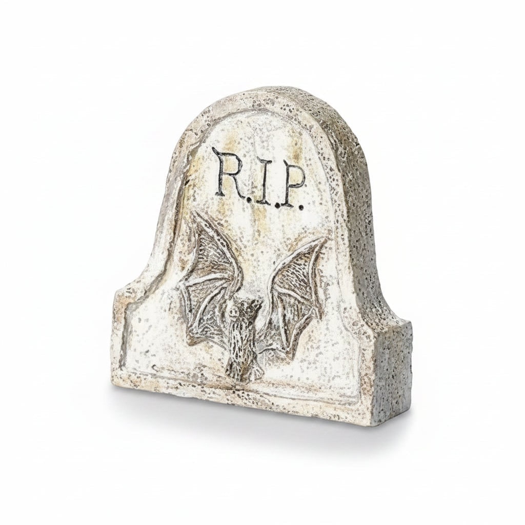Halloween Tombstone Decorations and Miniature Figurines for Tabletop Party Decor