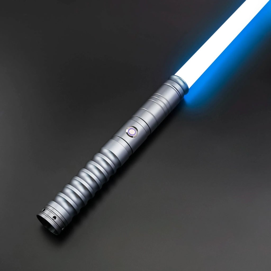 Halloween Toy Lightsaber Light Up Sword with Rgb LED Blade and Metal Handle for Cosplay Party