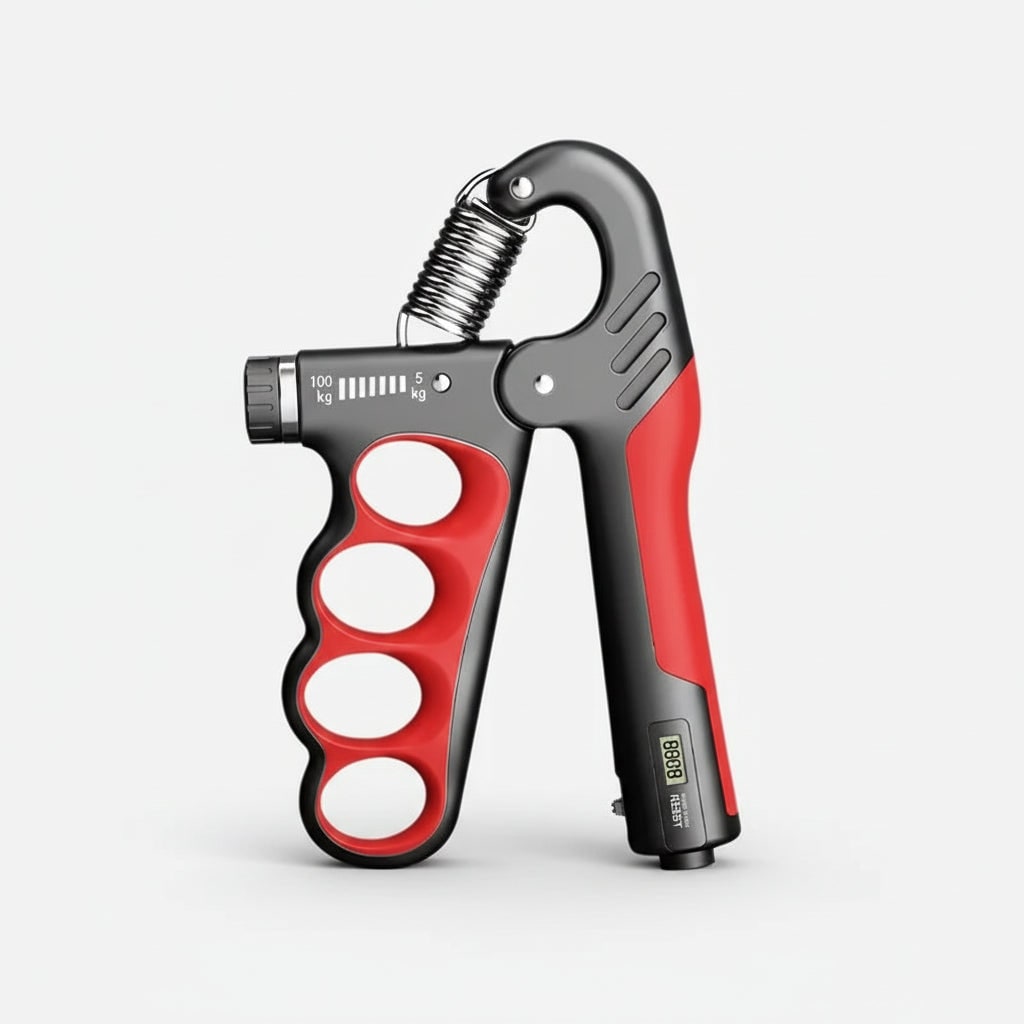 Hand Grip Strengthener and Strength Trainer with Digital Counter and Adjustable Resistance
