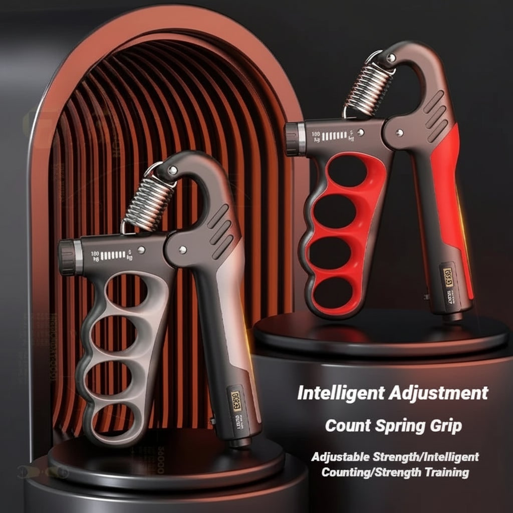 Hand Grip Strengthener and Strength Trainer with Digital Counter and Adjustable Resistance