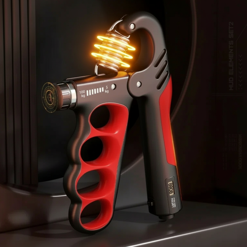 Hand Grip Strengthener and Strength Trainer with Digital Counter and Adjustable Resistance