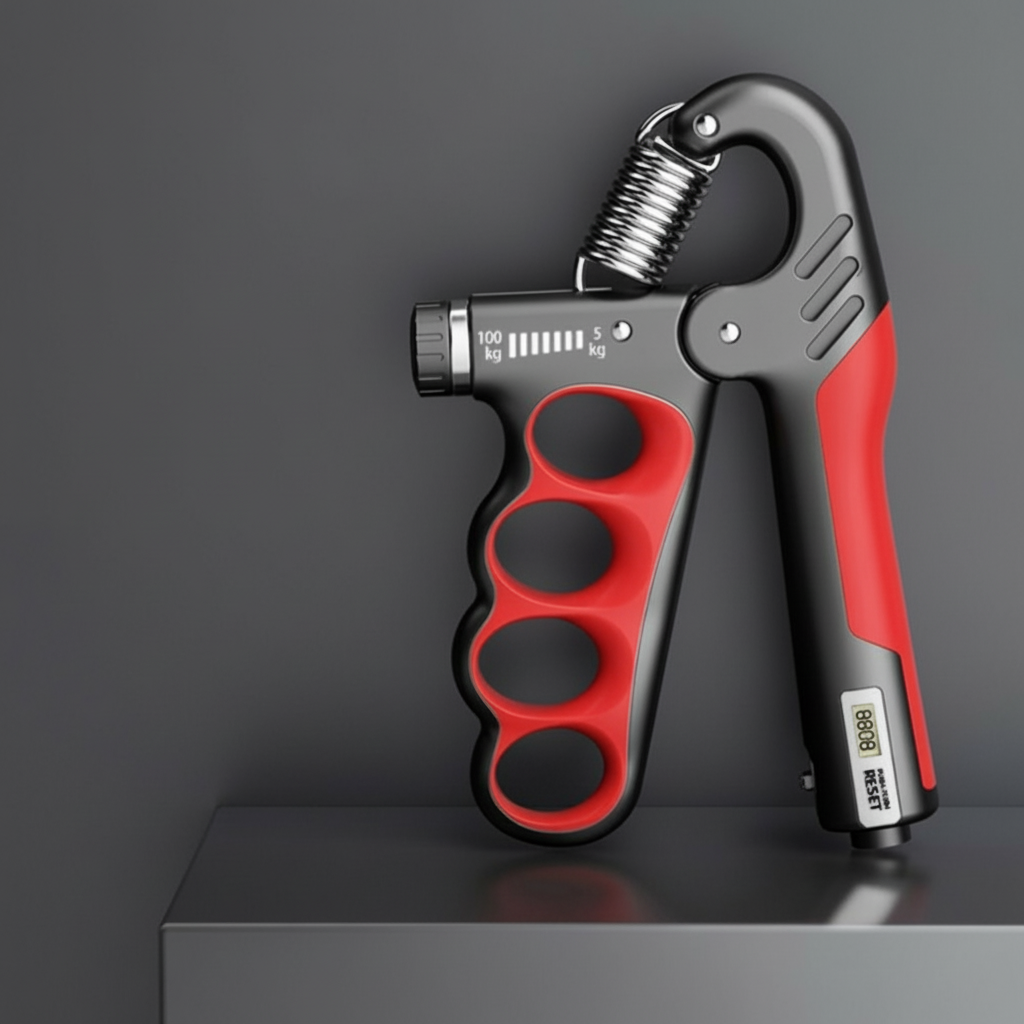 Hand Grip Strengthener and Strength Trainer with Digital Counter and Adjustable Resistance