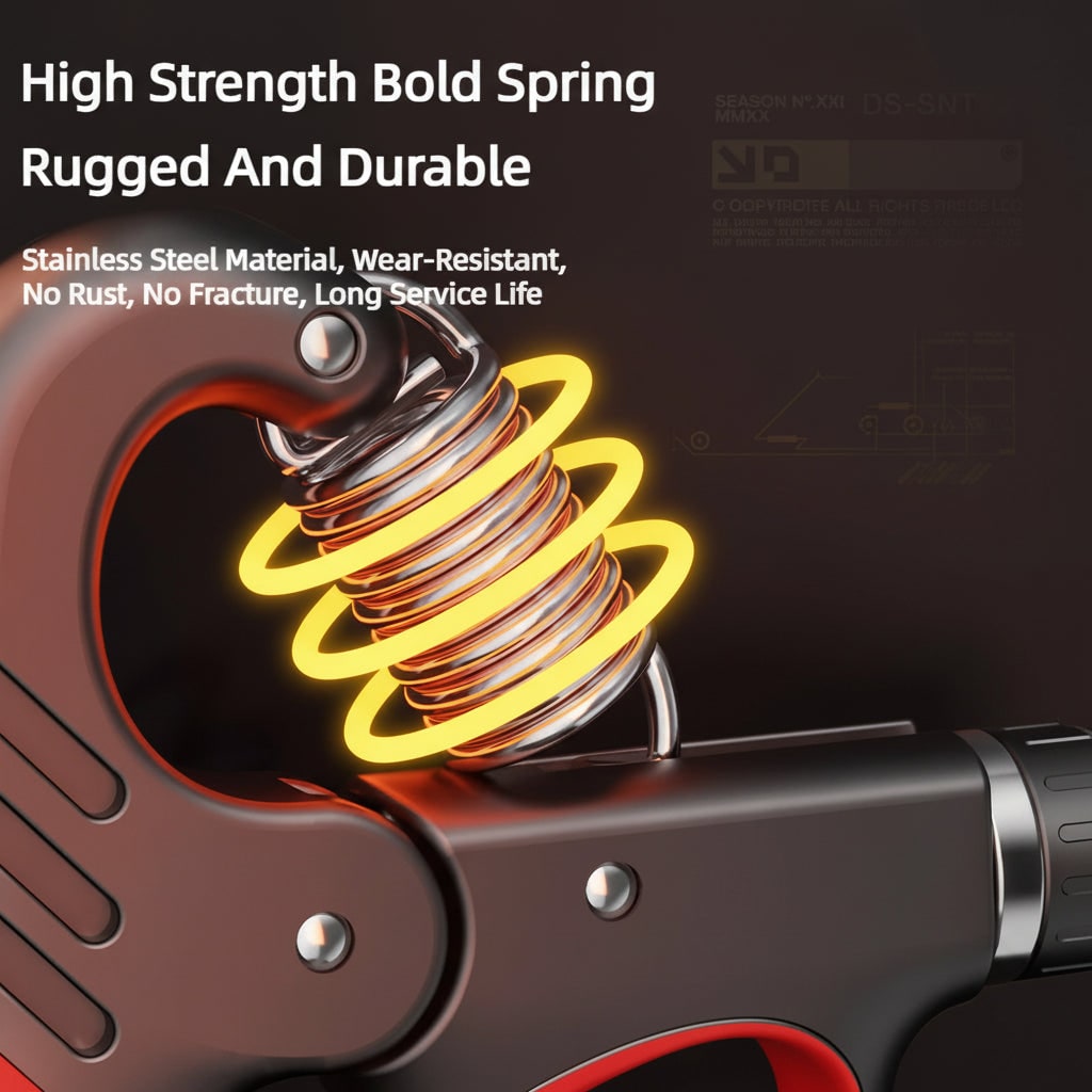 Hand Grip Strengthener and Strength Trainer with Digital Counter and Adjustable Resistance