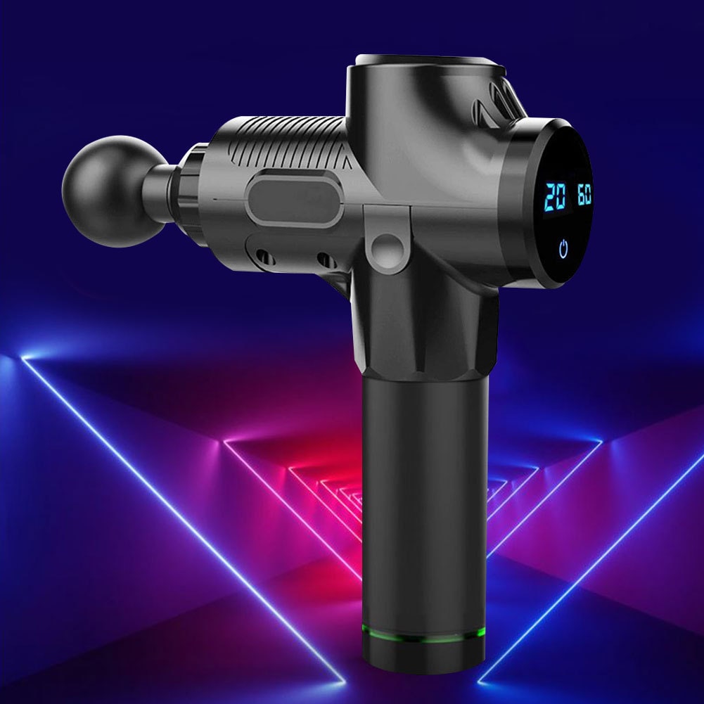 Handheld Massage Gun with Percussive Therapy and Six Interchangeable Heads for Sports Recovery