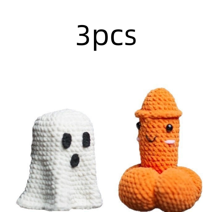 Handmade Crochet Gag Gift Hilarious and Silly White Elephant Novelty Ornament