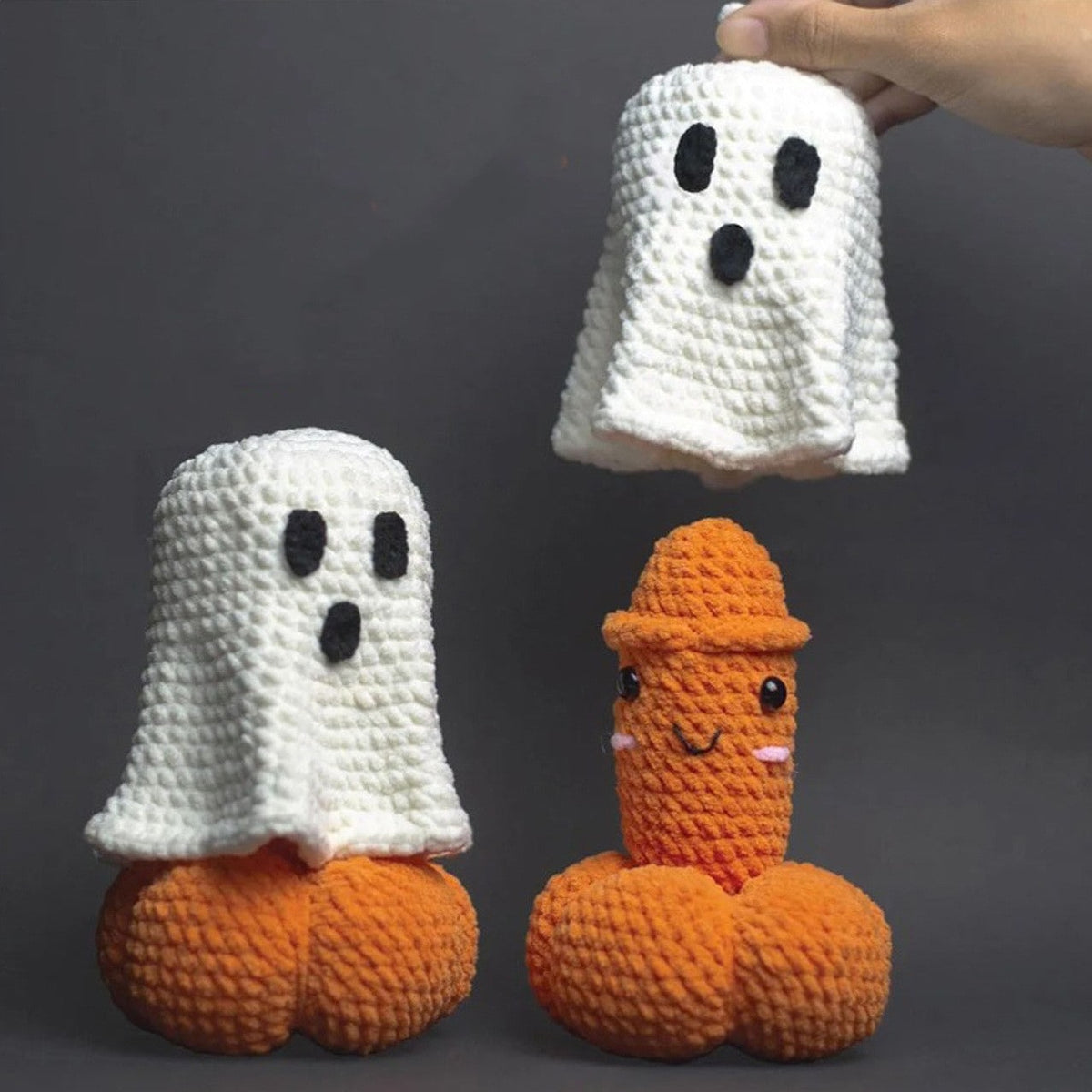 Handmade Crochet Gag Gift Hilarious and Silly White Elephant Novelty Ornament
