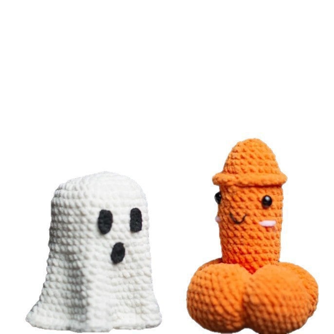 Handmade Crochet Gag Gift Hilarious and Silly White Elephant Novelty Ornament