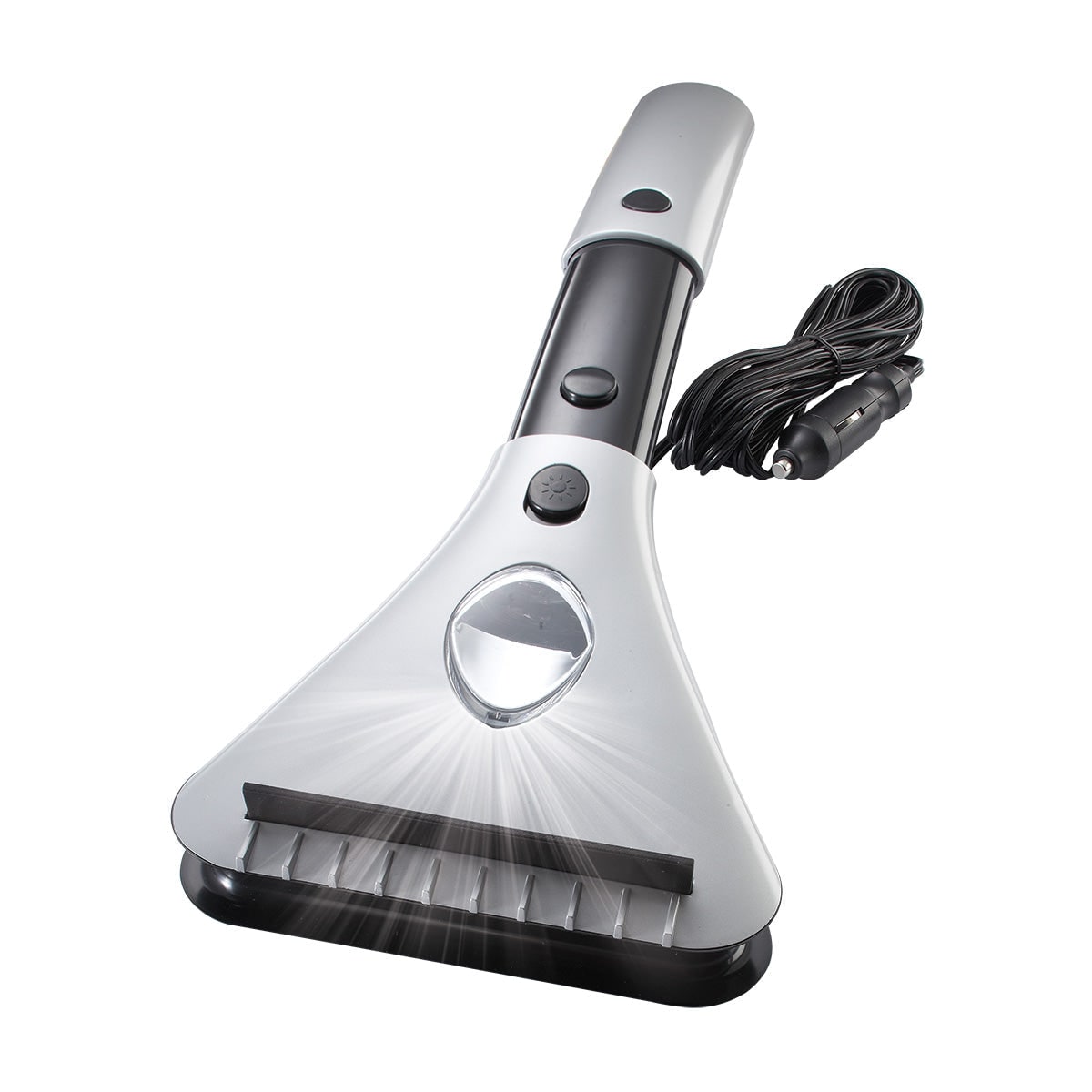 Heated Car Ice Scraper for Window Windshield with Extendable Handle LED Light and 12v Power Cord