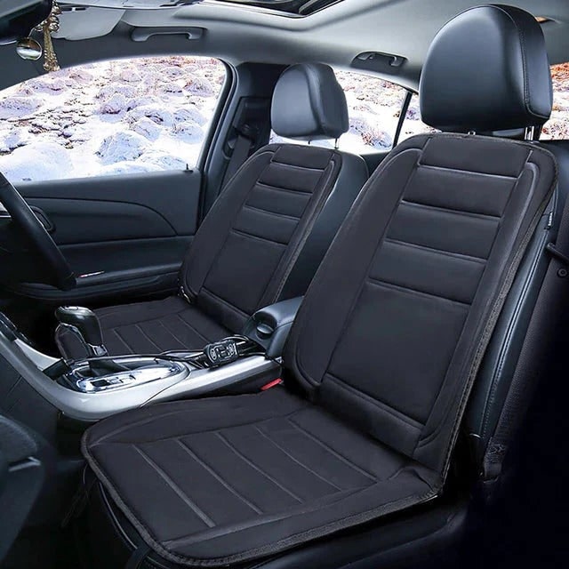 Heated Car Seat Cover and Cushion with 12v Power Adapter and Wired Remote Control