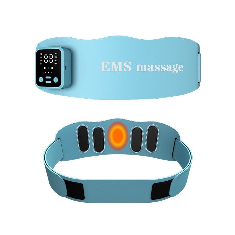 Heated Ems Abdominal Toning Belt with Wireless Remote and Vibration