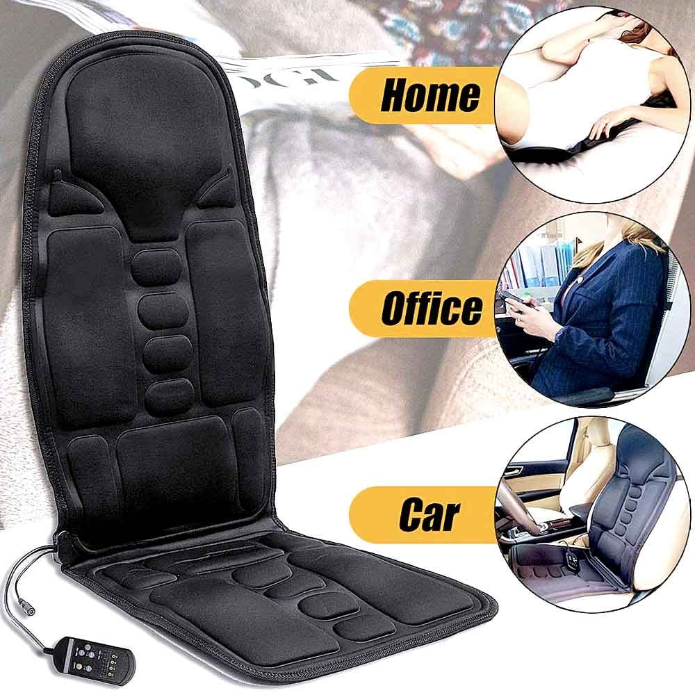 Heated Massage Seat Cushion for Desk Chair and Car with Shiatsu Vibration and Remote Control