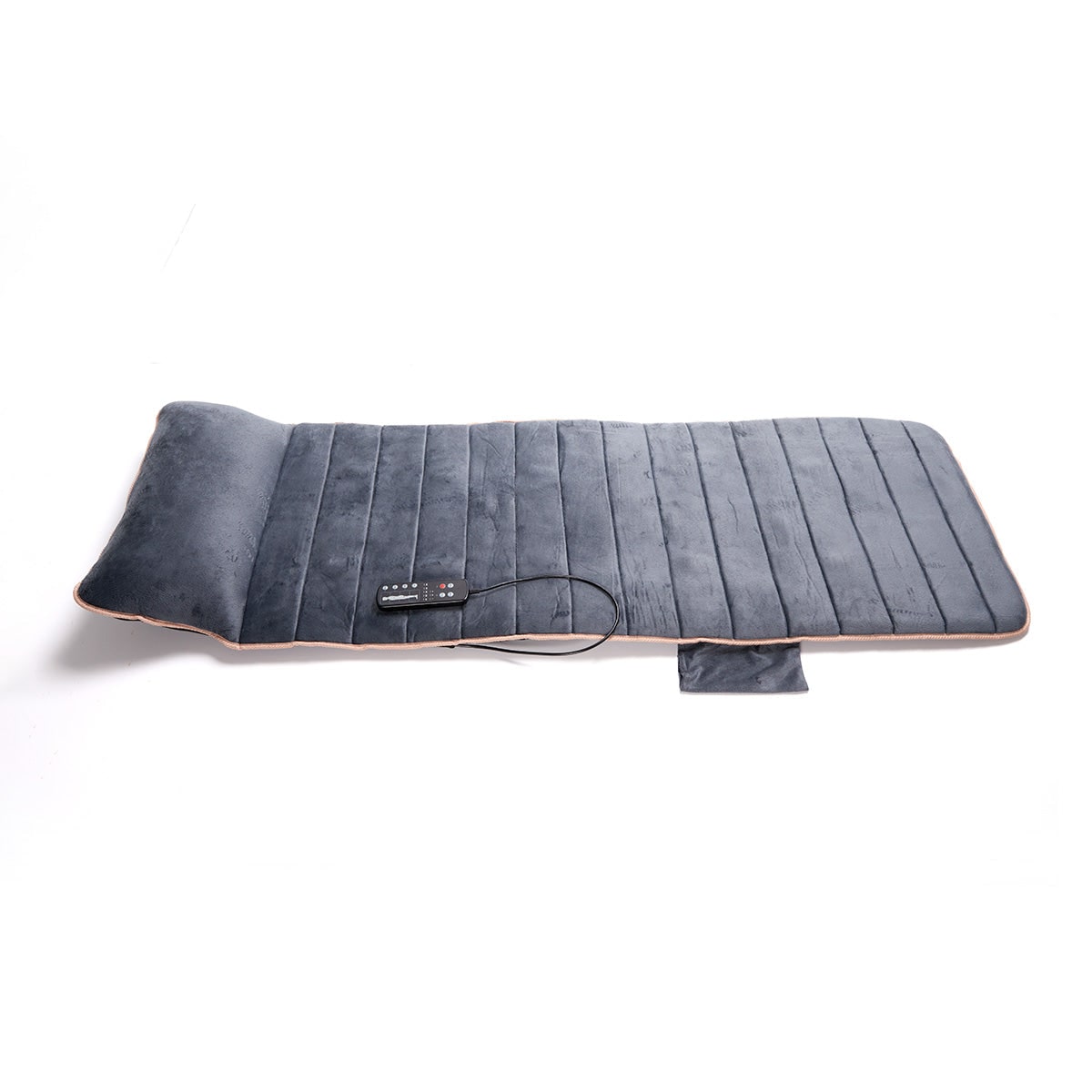 Heated Vibrating Full Body Electric Massage Mat with Wired Remote and Pillow