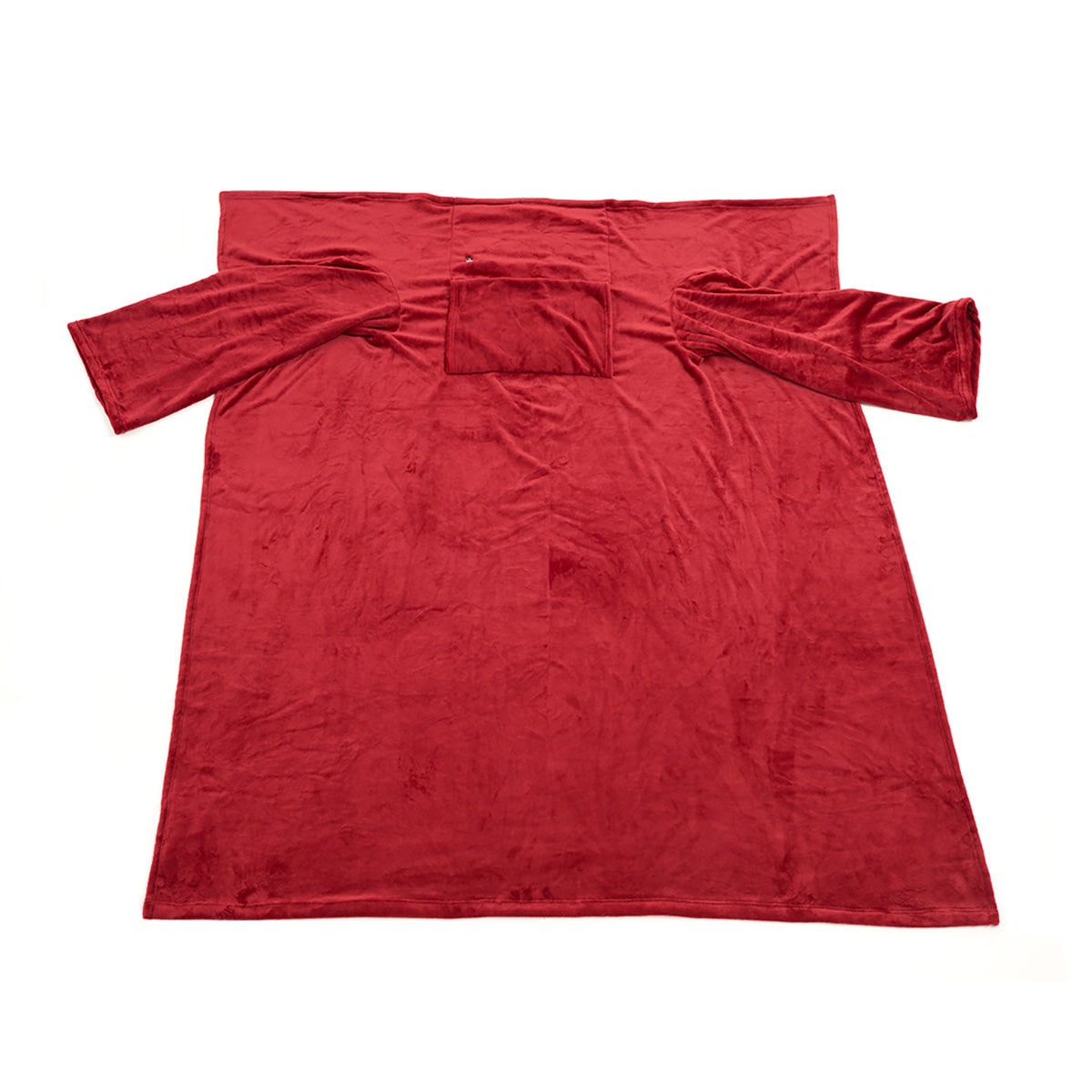 Heated Wearable Blanket with Sleeves and Chest Heating Panel Energy Efficient Electric Throw