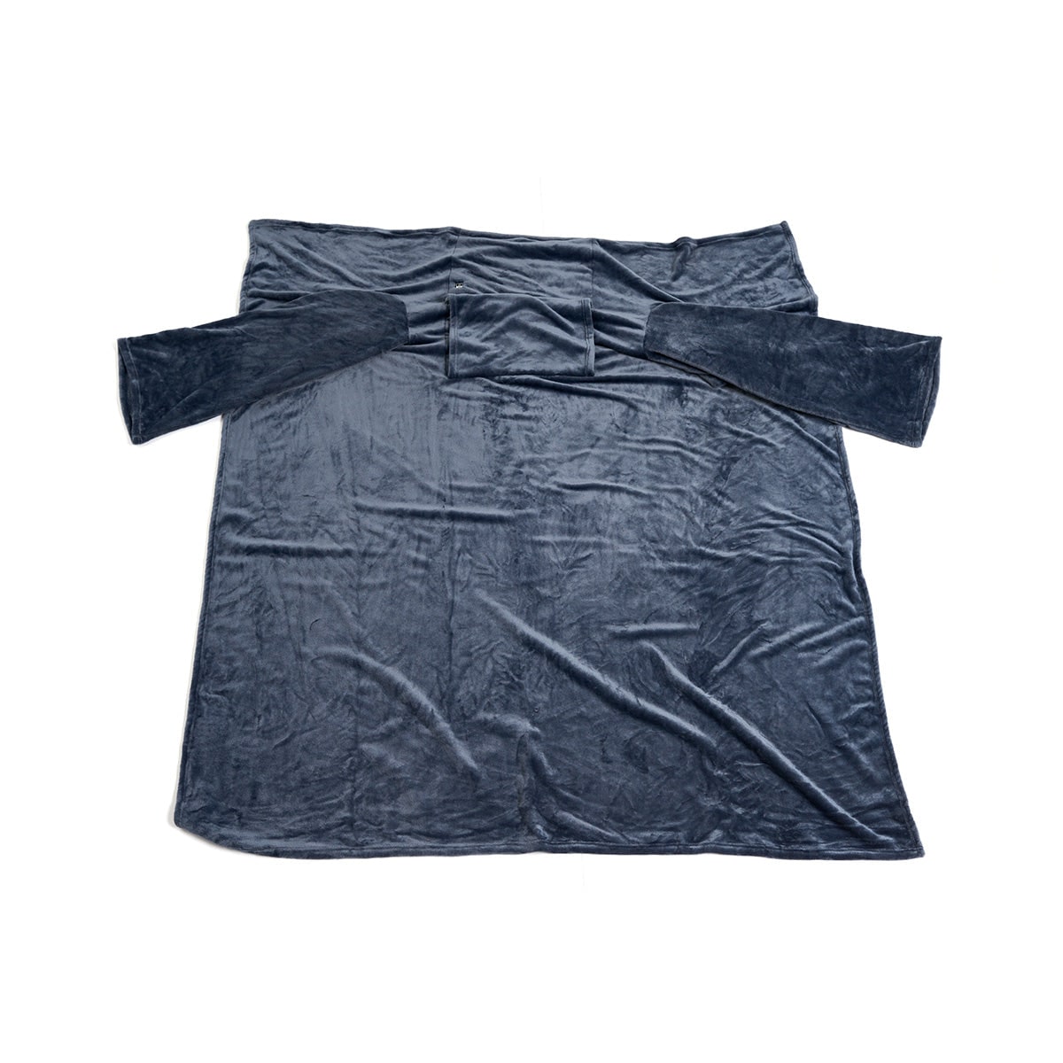 Heated Wearable Blanket with Sleeves and Chest Heating Panel Energy Efficient Electric Throw