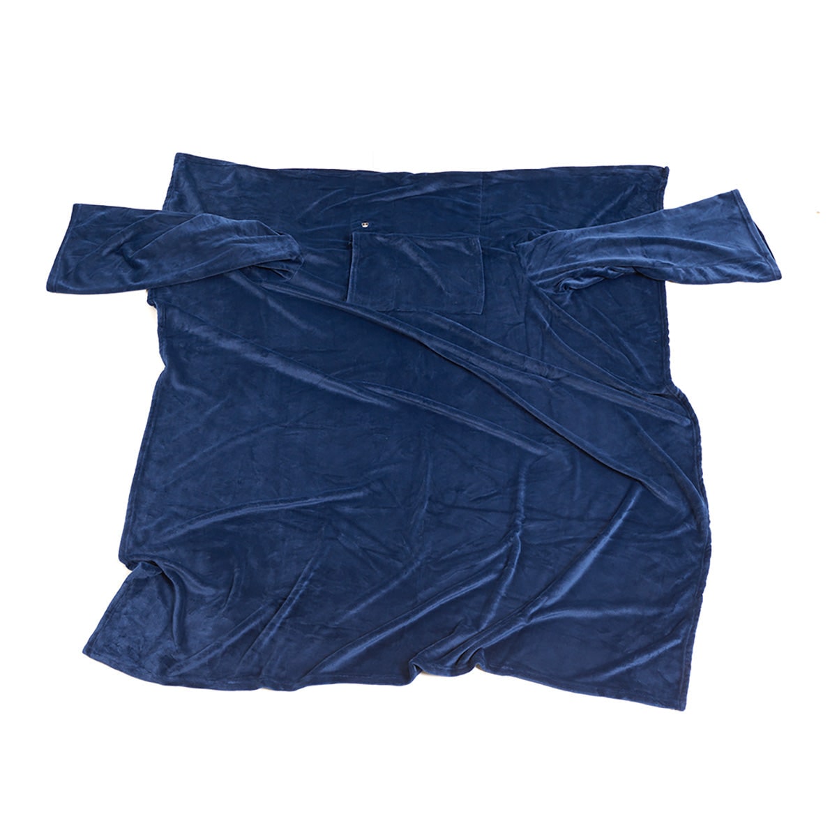 Heated Wearable Blanket with Sleeves and Chest Heating Panel Energy Efficient Electric Throw