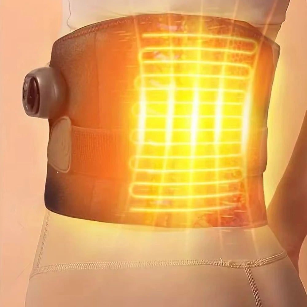 Heating Pad and Warming Waist Belt with Back Massage Infrared Heat and Digital Controller