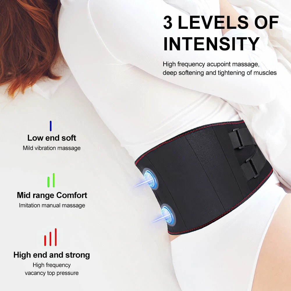Heating Pad and Warming Waist Belt with Back Massage Infrared Heat and Digital Controller