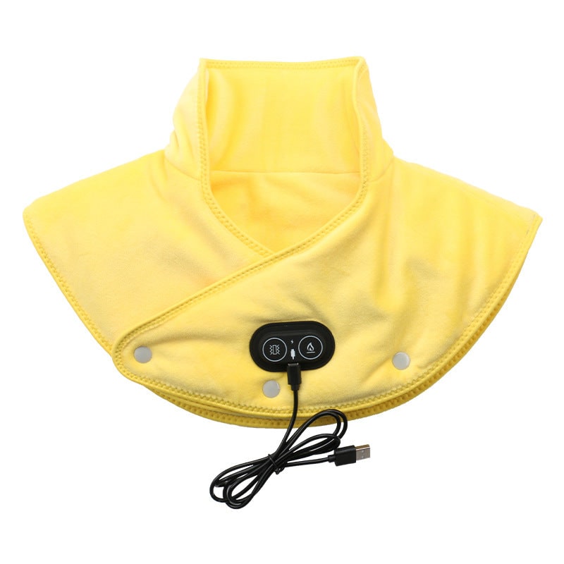 Heating Pad for Neck Shoulder USB Plush Vibration Massage Electric Massager