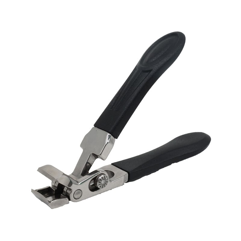 Heavy Duty Fingernail and Toenail Clippers with Curved Jaw and Stainless Steel Blades