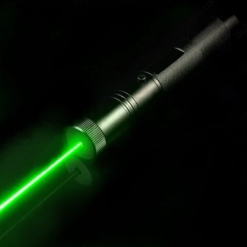 High Power Laser Pointer Pen with Adjustable Focus and Safety Key Lock Blue Light