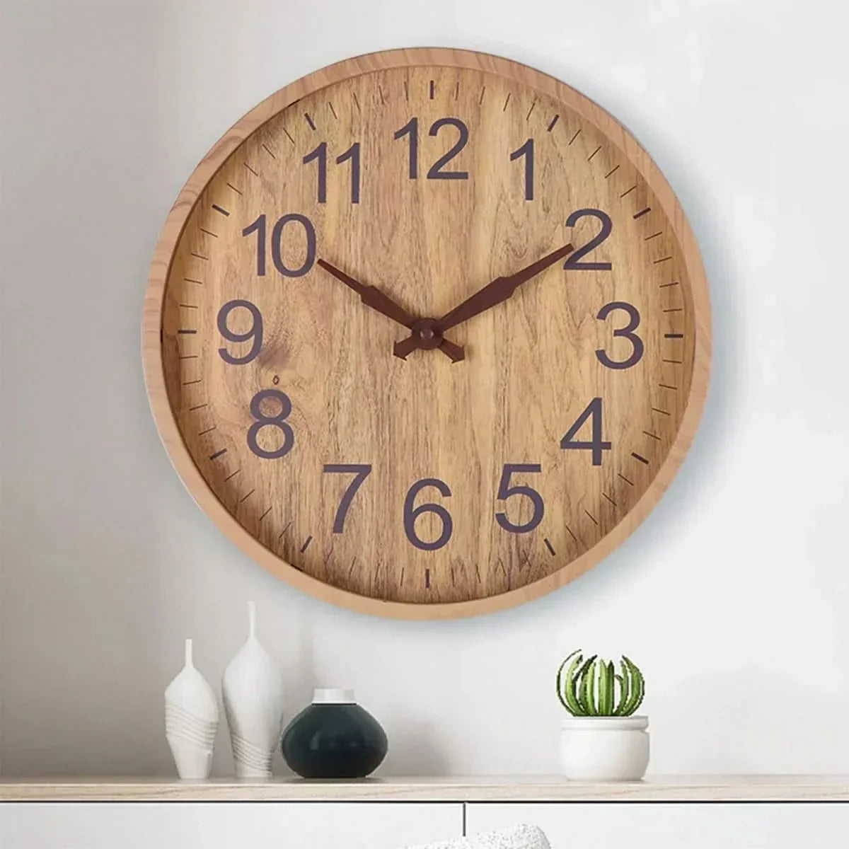 OAKTICK – Silent Wooden Wall Clock with Natural Charm