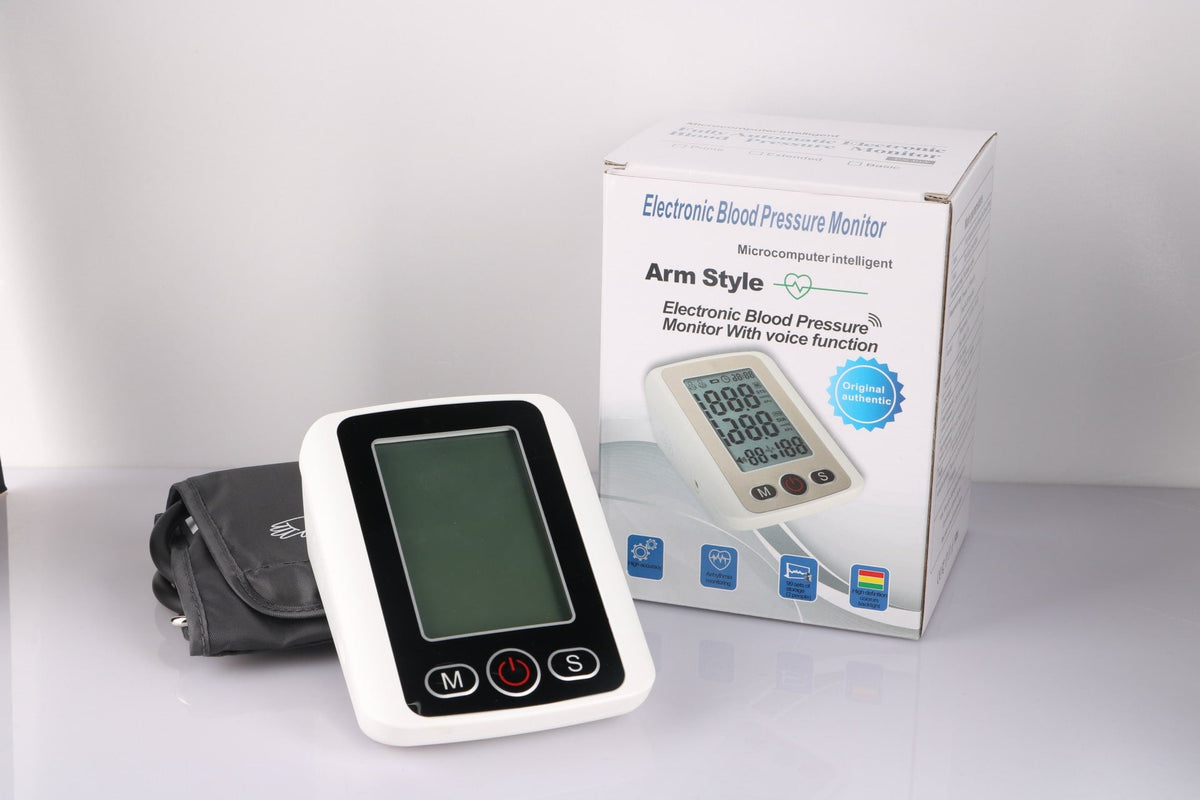 Home Automatic Blood Pressure Monitor with Large Lcd Screen and Upper Arm Cuff