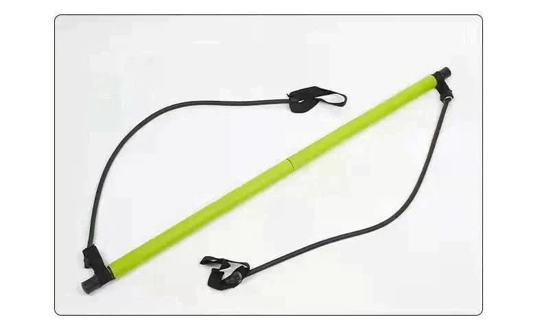 Home Pilates Bar Kit with Resistance Bands and Foot Straps Portable Full Body Workout