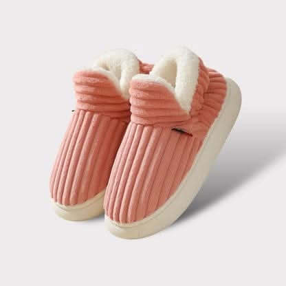 House Slippers Boots Bootie Corduroy Sherpa Fleece Slip Non