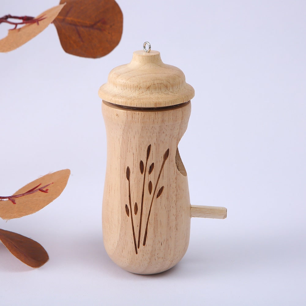 Hummingbird House Wooden Nesting Box Mini Carved Hanging Garden Outdoor