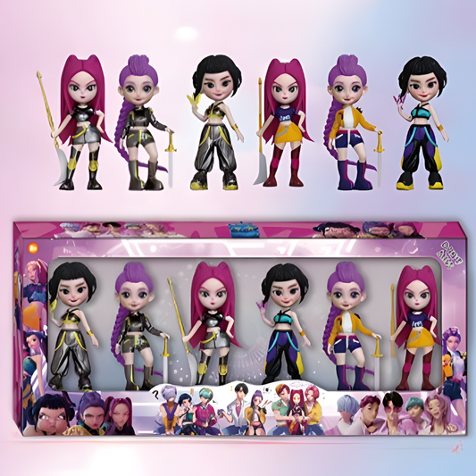 Kpop Action Figure Set Fantasy Character Collection Display