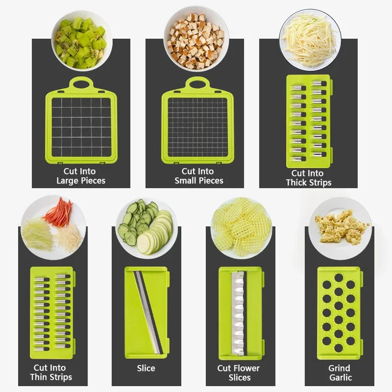 4-in-1 Vegetable Chopper with Slicer and Grater