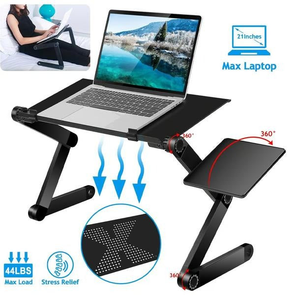 Height Adjustable Laptop Stand with Rotating Legs