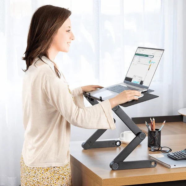 Height Adjustable Laptop Stand with Rotating Legs