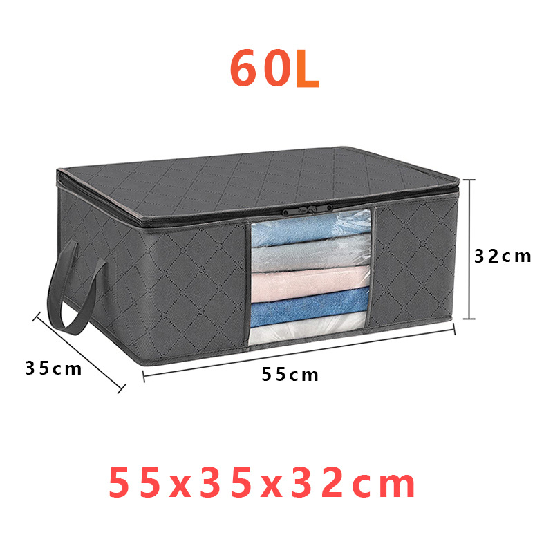 Foldable Storage Boxes with Handles and Front Window