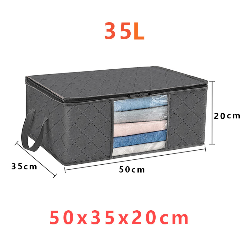 Foldable Storage Boxes with Handles and Front Window