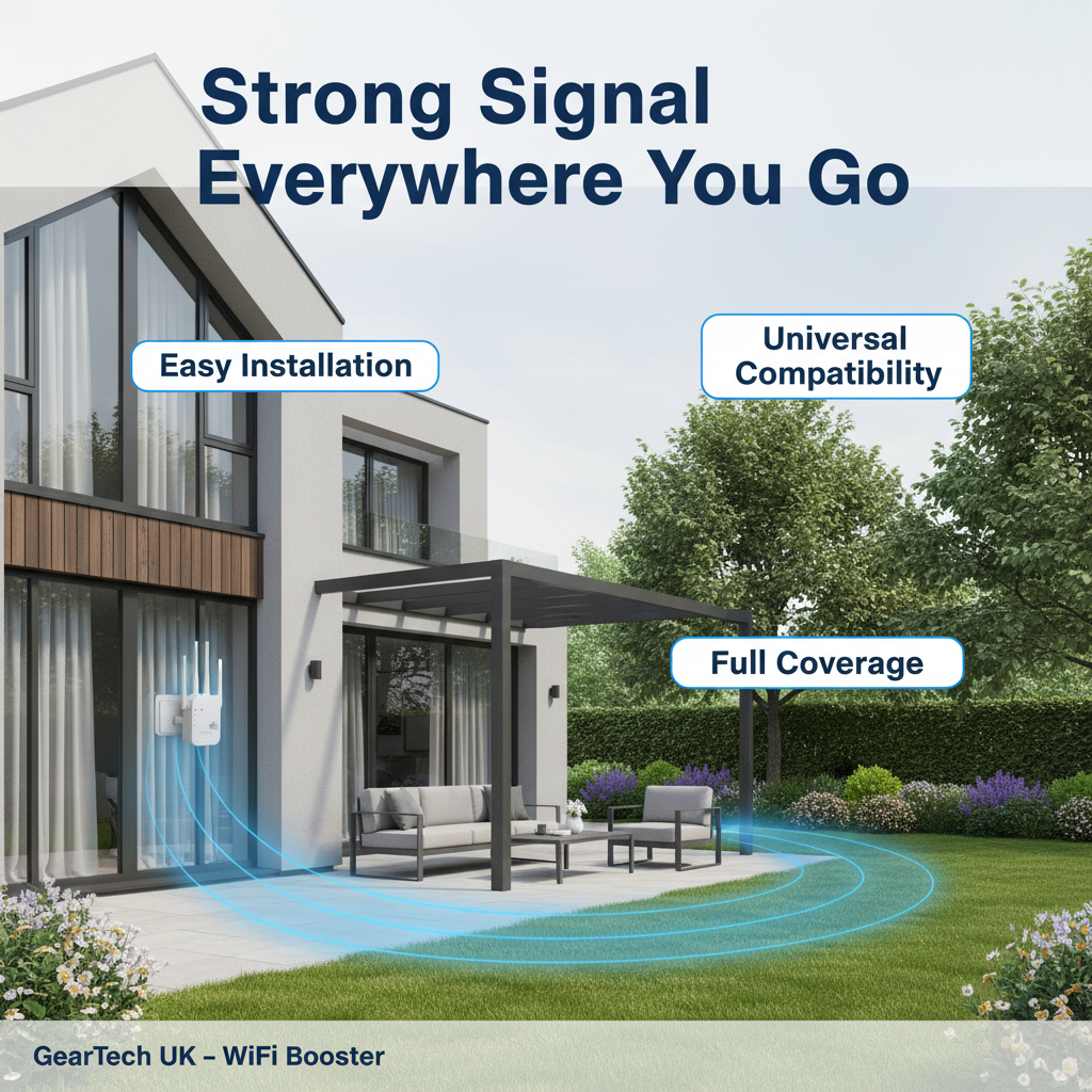 High‑Speed WiFi Signal Booster up to 1200Mbps