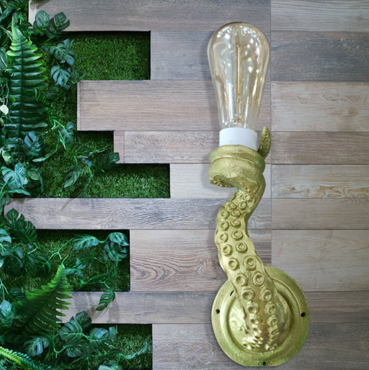 Sculptural Octopus Tentacle Style Decorative Wall Light