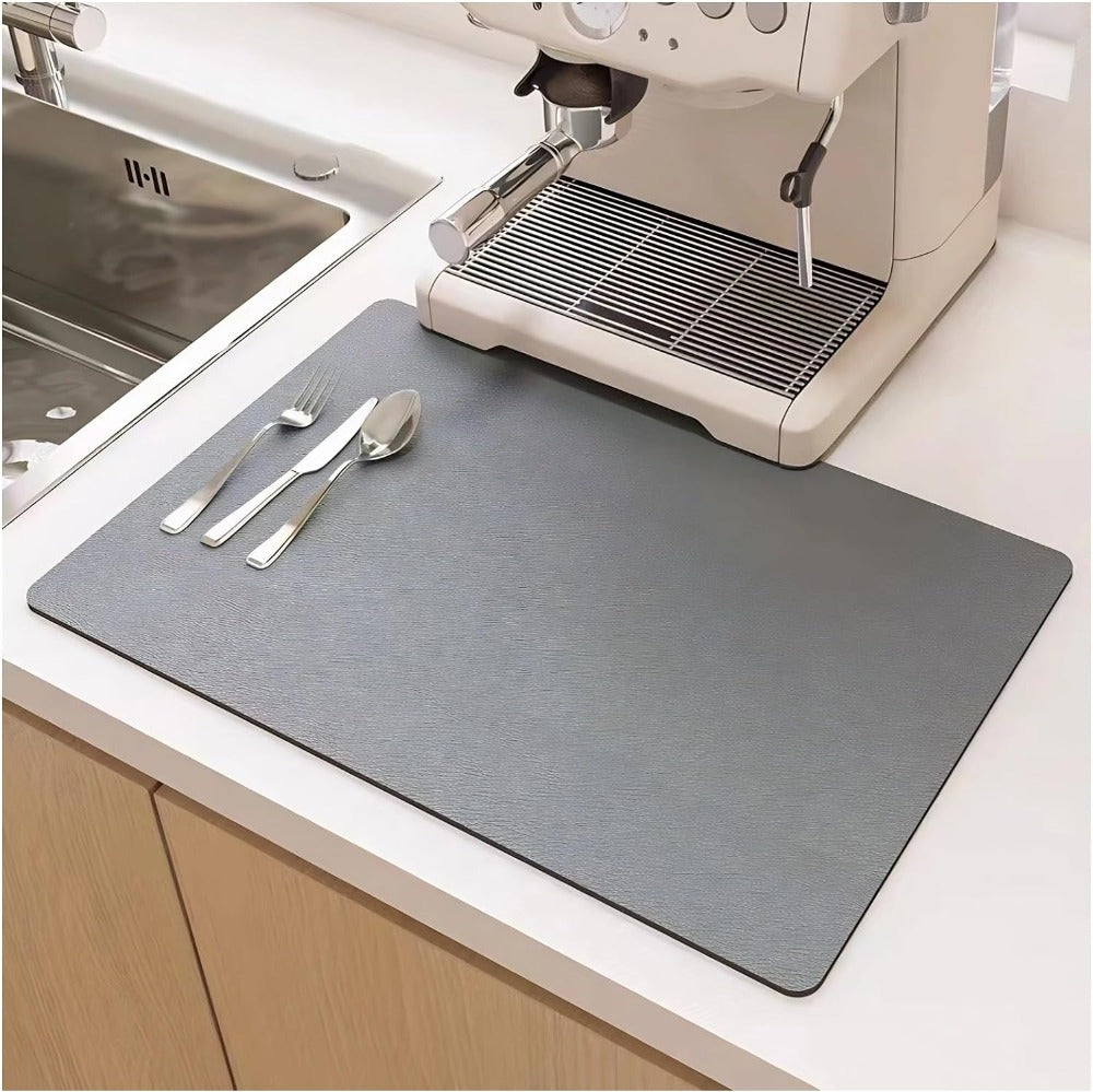 Quick Dry Kitchen Dish Mat with Absorbent Design