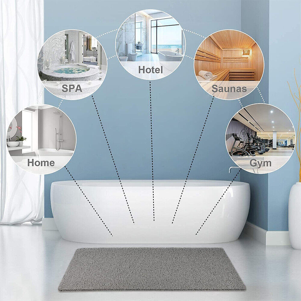 Non‑Slip Safe Shower Mat with Drainage