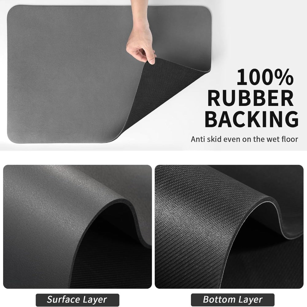Quick Dry Kitchen Dish Mat with Absorbent Design