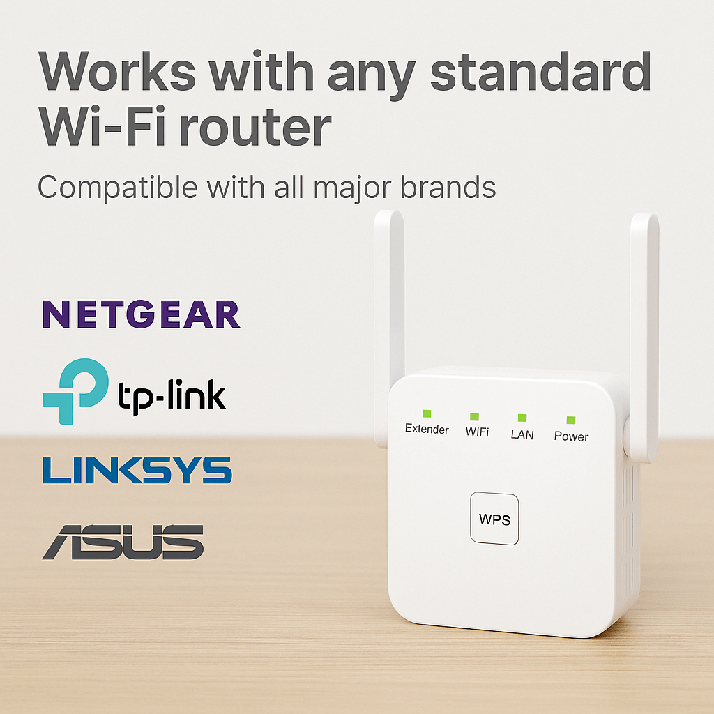 Home WiFi Range Extender Dual-Band Signal Booster