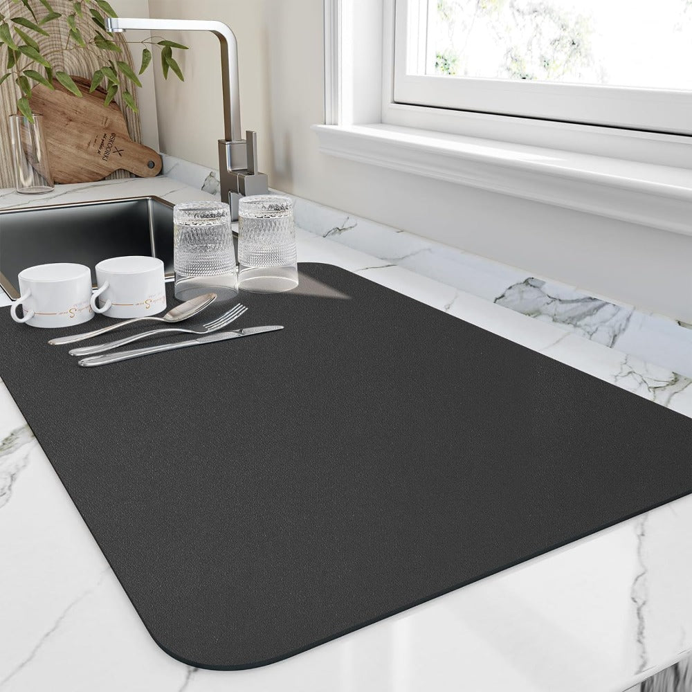 Quick Dry Kitchen Dish Mat with Absorbent Design
