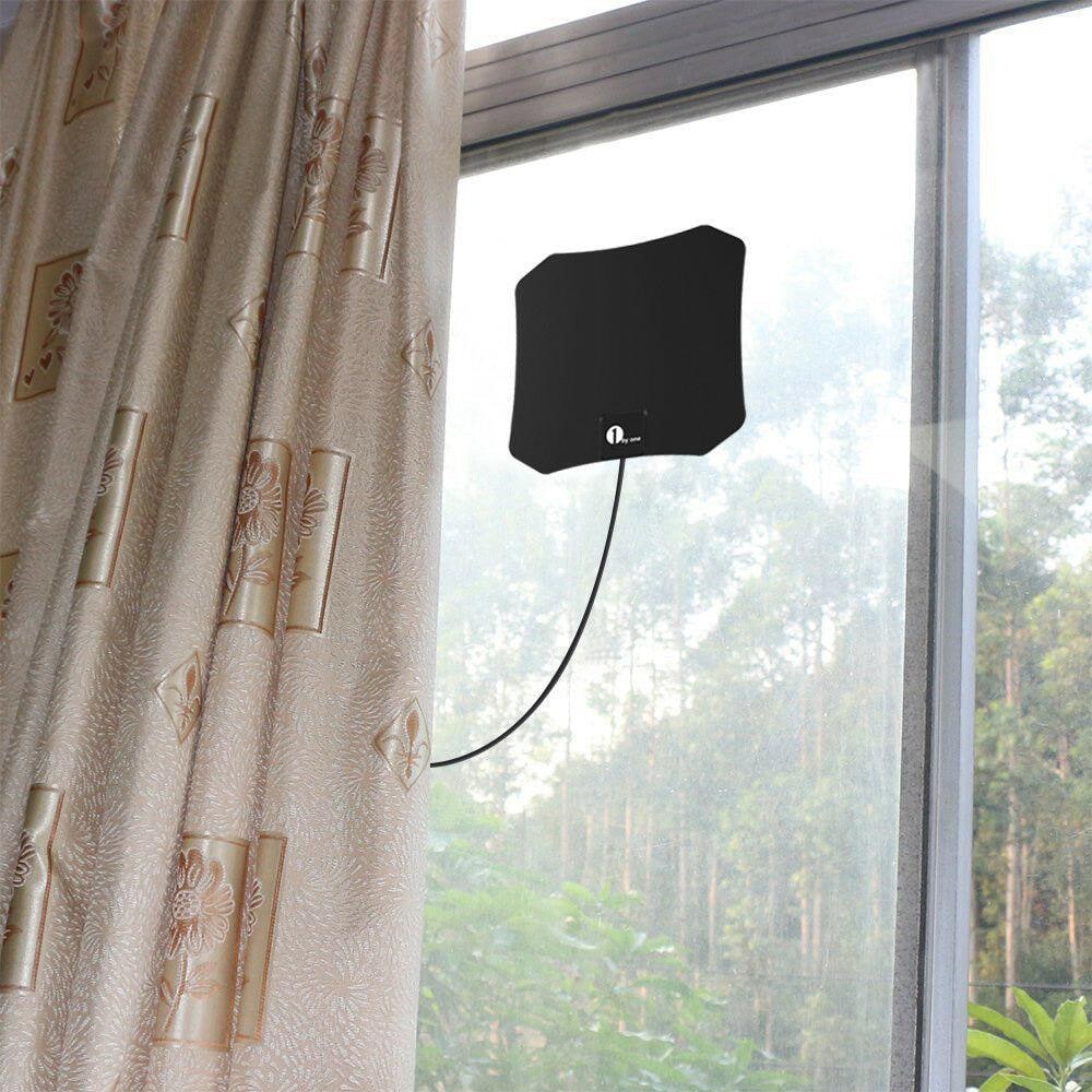 Indoor TV Antenna Digital Hdtv Flat Coaxial Cable Wall Mount Stick