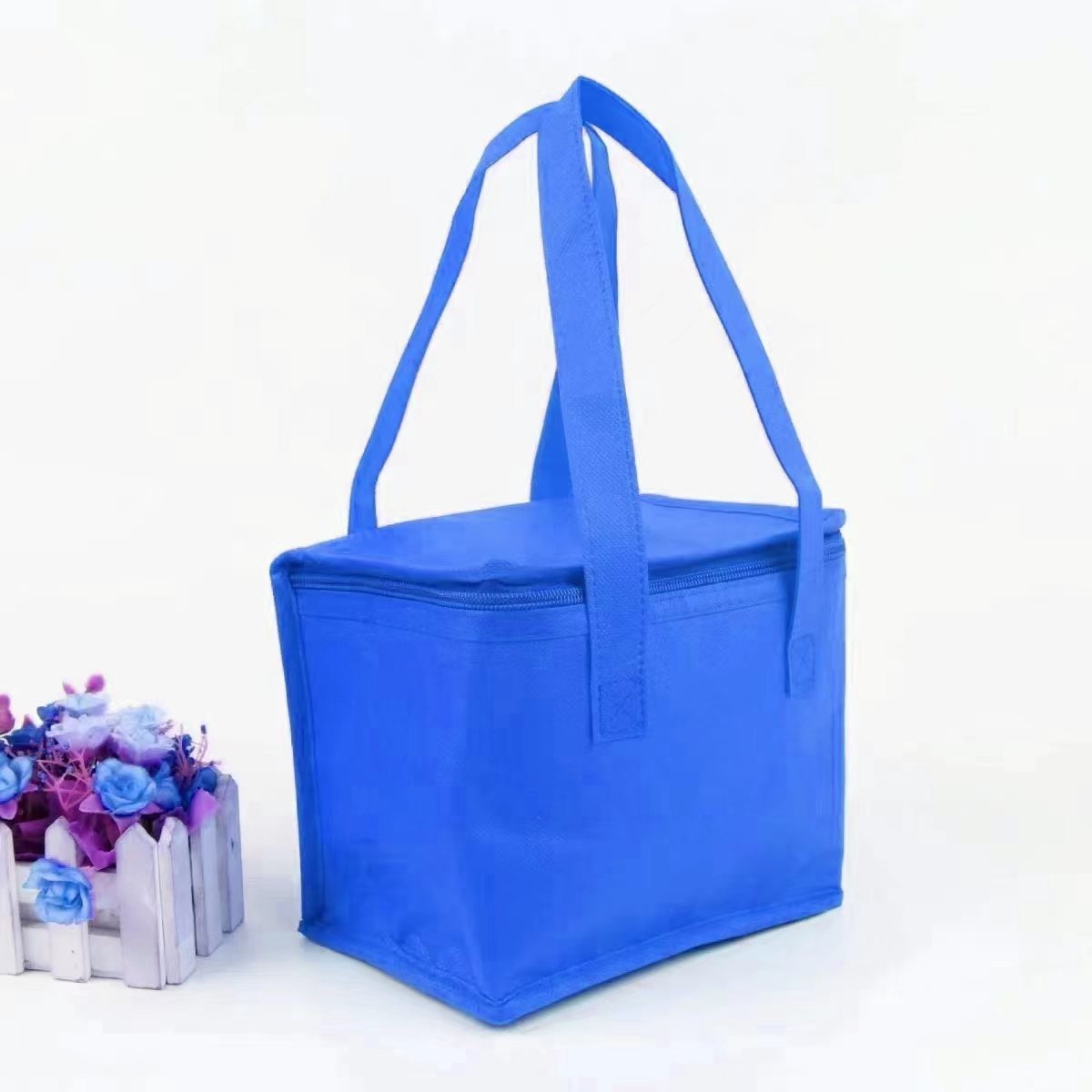 Insulated Lunch Bag Cooler with Thermal Box Zippered Tote Carrier with Dual Handles