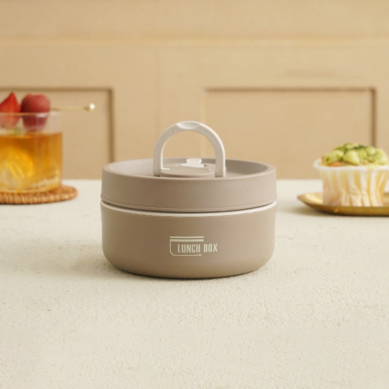 Insulated Stainless Steel Bento Box Stackable Lunch Container with Thermal Storage